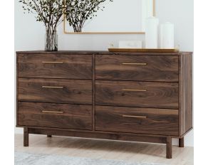 Calverson 33-Inch 6-Drawer Dresser in Mocha