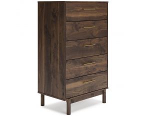 Calverson 5-Drawer Chest in Mocha