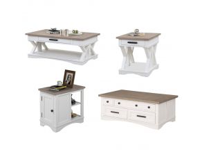 Americana Modern Occasional Table Set in Cotton