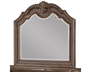 Tulsa Mirror in Antique Brass