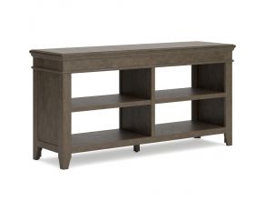 Janismore Credenza with Adjustable Shelves in Weathered Gray