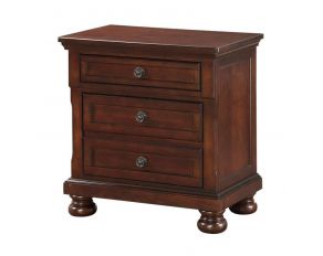 Sophia 2 Drawer Nightstand in Rich Cherry