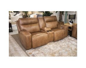 Game Plan Power Reclining Loveseat in Caramel