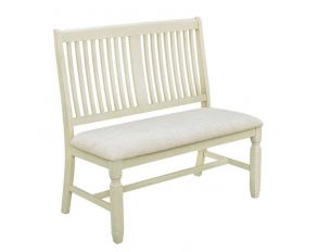 Homeplace Dining Bench in White