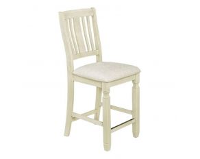 Homeplace Counter Chair with Kick Plate in White