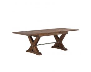 Fresno Dining Table with Butterfly Leaf in Rustic Medium Acacia