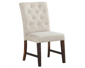 Napa Upholstered Dining Chair in Dark Brown