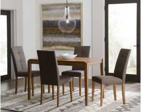 Arcade Rectangular Dining Set in Walnut