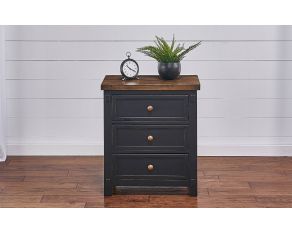 Stormy Ridge Nightstand in Chicory and Slate Black