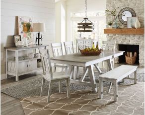 Mt. Pleasant Rectangular Dining Set in Oyster