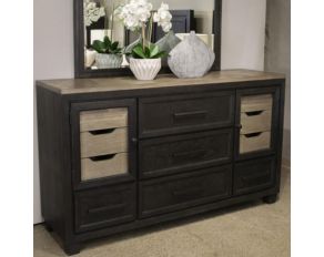 Foyland Dresser in Black and Brown