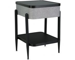 Jorvalee Accent Table in Gray Black