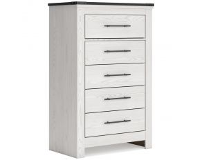 Schoenberg 5 Drawer Chest in White