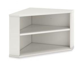 Grannen Home Office Corner Bookcase in White