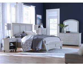 Cambridge Panel Bedroom Collections in Light Gray Paint