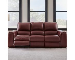 Alessandro Power Reclining Sofa in Garnet