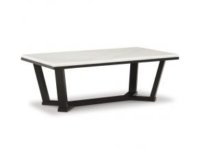 Fostead Coffee Table in White and Espresso