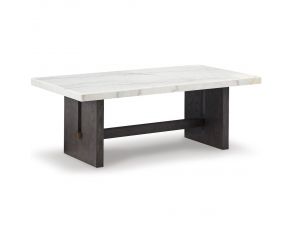 Burkhaus Coffee Table in White and Dark Brown