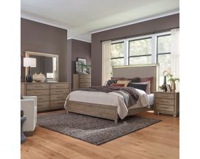 Canyon Road Upholstered Bedroom Collections in Burnished Beige Finish