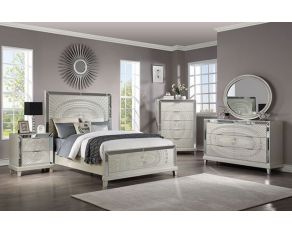 Valletta Panel Bedroom Set in Champagne