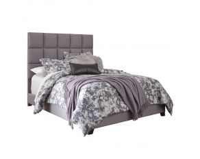 Ashley Furniture Dolante Upholstered Bed in Grey, King