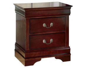 Ashley Furniture Alisdair Two Drawer Night Stand in Dark Brown