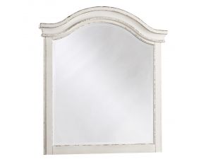 Realyn Youth Bedroom Mirror in Chipped White