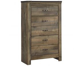 Ashley Furniture Trinell Chest in Brown