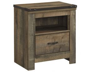 Ashley Furniture Trinell Nightstand in Brown