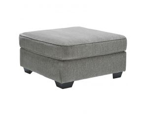 Altari Oversized Accent Ottoman in Alloy