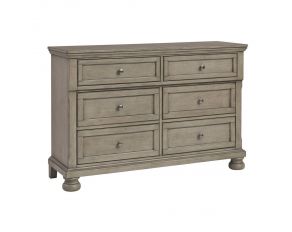 Lettner 6 Drawer Dresser in Light Gray