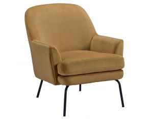 Dericka Accent Chair in Gold