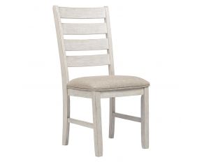 Skempton Dining Chair in White and Light Brown