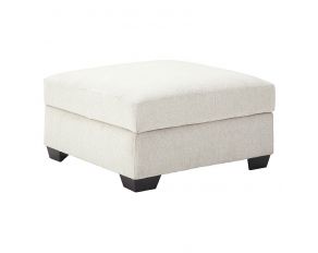 Cambri Ottoman with Storage in Snow