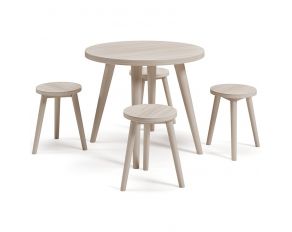 Blariden Set of 5 Table and Chairs in Natural