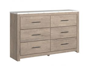 Senniberg Dresser in Light Brown and White