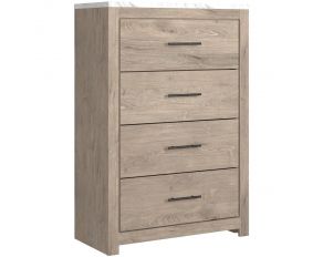 Senniberg Chest in Light Brown and White