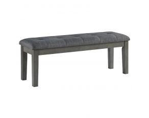 Hallanden 50-inch Dining Bench in Two-tone Gray