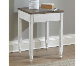 Magnolia Manor Corner Filler in Antique White Finish