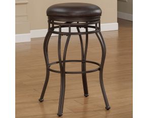 Sienna 26 Inch Backless Bar Stool in Russet Brown