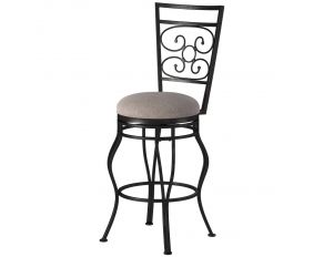 Albany 26 Inch Bar Stool in Powder Coated Charcoal Grey Finish