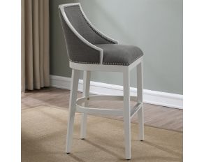 Keller 30 Inch Bar Stool in Off White Finish