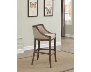 Michelle 26 Inch Bar Stool in Warm Brown Distressed Finish