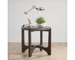 Liberty Furniture Cascade End Table in Wire Brush Rustic Brown