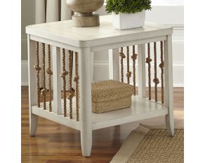 Liberty Furniture Dockside II End Table in White