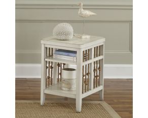 Liberty Furniture Dockside II Chair Side Table in White