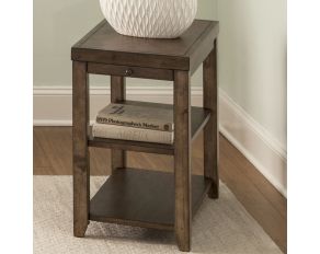 Liberty Furniture Mitchell Chair Side Table in Nutmeg