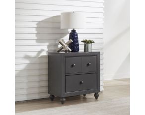 Liberty Furniture Cottage View Youth Nightstand in Dark Grey