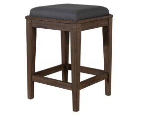 Sonoma Road Upholstered Console Stool in Weather Beaten Bark Finish