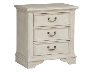 Liberty Furniture Bayside 3 Drawer Nightstand in Antique White